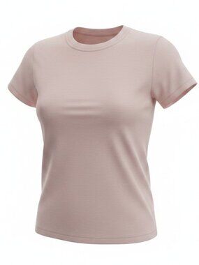 UNIQLO Women’s Blush Pink Short Sleeve Crew Neck T-Shirt XL Basic Tee